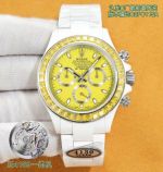 Clean Factory Rolex Daytona 4130 yellow Face Watch 40mm